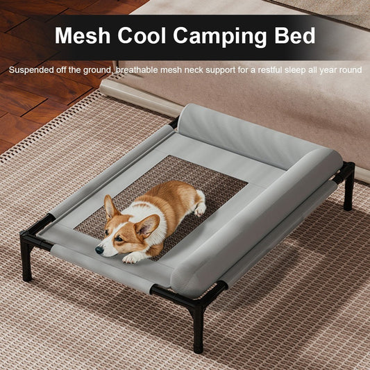 Luxury Orthopaedic Raised Dog Sofa – Elevated Pet Bed (Large)